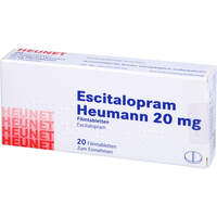 Escitalopram Heumann 20 mg Filmtabletten HEUNET, 20 Stk., Heunet Pharma GmbH