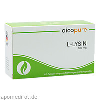 L-LYSIN 500 mg Kapseln, 60 st, Aicomed GmbH