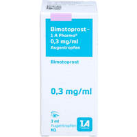 Bimatoprost - 1 A Pharma 0.3 mg/ml Augentropfen, 1x3 ml, 1 A Pharma GmbH