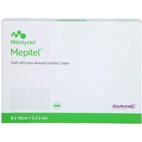 MEPITEL Silikon Netzverband 8x10 cm steril, 5 st, MFG Handel GmbH