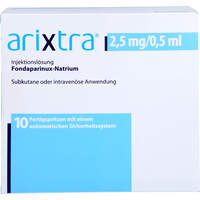 Arixtra 2.5mg/0.5ml Inj.-Lsg.i.e.Fertigspritze, 10x0,5 ml, Abacus Medicine A/S