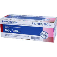 AmoxClav HEXAL i.v.1000/200mg P.z.H.e.Inj.o.Inf.L., 10 st, HEXAL AG