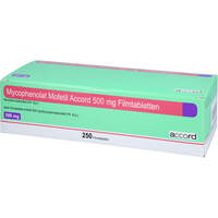 Mycophenolat Mofetil Accord 500mg Filmtabletten, 250 Stk., Accord Healthcare GmbH