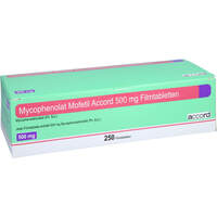 Mycophenolat Mofetil Accord 500mg Filmtabletten, 250 Stk., Accord Healthcare GmbH