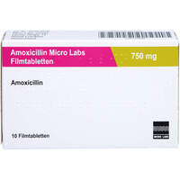 Amoxicillin Micro Labs 750 mg, 10 Stk., Micro Labs GmbH Amoxicillin Micro Labs 750 mg, 10 Stk., Micro Labs GmbH