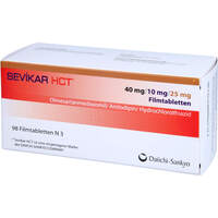 Sevikar HCT 40 mg/10 mg/25 mg Filmtabletten, 98 st, Docpharm GmbH
