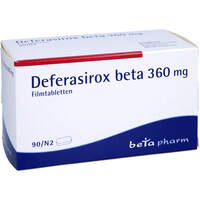 Deferasirox beta 360 mg Filmtableten, 90 st, betapharm Arzneimittel GmbH