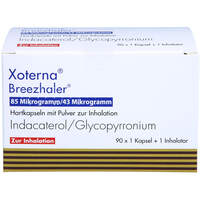 XOTERNA Breezhaler 85 ug/43 ug Hartk.m.Plv.z.Inh., 3x30 st, Orifarm GmbH