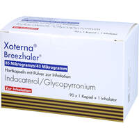 XOTERNA Breezhaler 85 ug/43 ug Hartk.m.Plv.z.Inh., 3x30 st, Orifarm GmbH