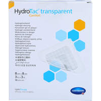 HydroTac transparent comfort 8 cm x 8 cm, 10 st, Paul Hartmann AG