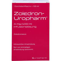 Zoledron-Uropharm 4 mg/100 ml Infusionslösung, 1x100 ml, Abanta Pharma GmbH