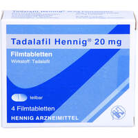 Tadalafil Hennig 20 mg Filmtabletten, 4 Stk., Hennig Arzneimittel GmbH & Co. KG
