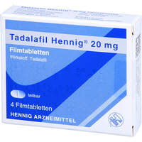 Tadalafil Hennig 20 mg Filmtabletten, 4 Stk., Hennig Arzneimittel GmbH & Co. KG