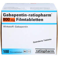 Gabapentin-ratiopharm 800 mg Filmtabletten, 100 st, ratiopharm GmbH