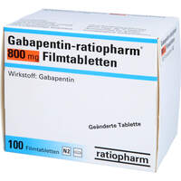 Gabapentin-ratiopharm 800 mg Filmtabletten, 100 st, ratiopharm GmbH