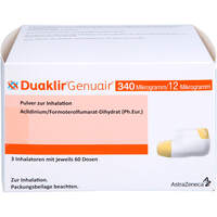 Duaklir Genuair 340 ug/12 ug Plv.z.Inhalation 60ED, 3 st, Axicorp Pharma B.V.