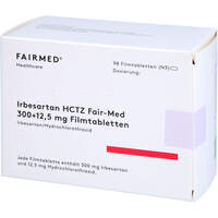 Irbesartan HCTZ Fair-Med 300+12.5 mg Filmtabletten, 98 st, Fairmed Healthcare GmbH