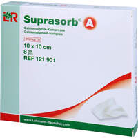 SUPRASORB A Calciumalginat Kompr.10x10 cm, 8 st, 1001 Artikel Medical GmbH