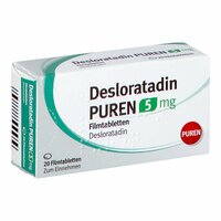 Desloratadin PUREN 5 mg Filmtabletten, 20 st, PUREN Pharma GmbH & Co. KG