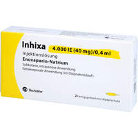 Inhixa 4.000 IE (40 mg)/0.4 ml ILO F-Sp.+Sich-Sys., 2 st, Techdow Pharma Germany GmbH