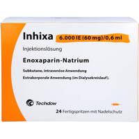 Inhixa 6.000 IE (60 mg)/0.6 ml ILO F-Sp.+Sich-Sys., 24 st, Techdow Pharma Germany GmbH