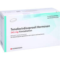 Tenofovirdisoproxil Hormosan 245 mg Filmtabletten, 3x30 st, Hormosan Pharma GmbH
