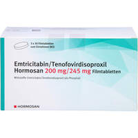 Emtricitabin/Tenofovirdisoproxil Hormosan 200/245, 3x30 Stk., Hormosan Pharma GmbH