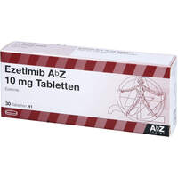 Ezetimib AbZ 10 mg Tabletten, 30 Stk., Abz Pharma GmbH Ezetimib AbZ 10 mg Tabletten, 30 Stk., Abz Pharma GmbH