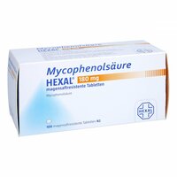 Mycophenolsäure HEXAL 180mg magensaftres. Tablette, 100 ST, HEXAL AG