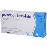 pura comfort Nitril puderfrei wei&szlig; Gr&ouml;&szlig;e M, 100 st, Ampri Handelsgesellschaft mbH
