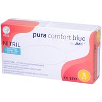 pura comfort Nitril puderfrei blau Gr. S, 100 st, Ampri Handelsgesellschaft mbH