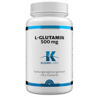 L-Glutamin 500 mg KLEAN LABS, 60 st, Supplementa GmbH
