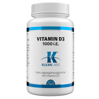 Vitamin D 1000 i.E. KLEAN LABS, 100 st, Supplementa GmbH