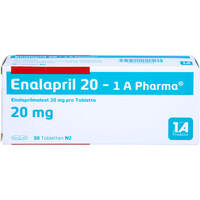 Enalapril 20 - 1 A Pharma, 50 st, 1 A Pharma GmbH