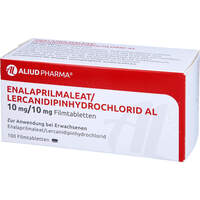 Enalapril/Lercanidipin HCL AL 10/10 mg FTA, 100 st, Aliud Pharma GmbH