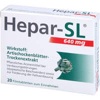 Hepar-SL 640 mg Filmtabletten, 20 Stk., MCM KLOSTERFRAU Vertr. GmbH Hepar-SL 640 mg Filmtabletten, 20 Stk., MCM KLOSTERFRAU Vertr. GmbH