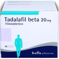 Tadalafil beta 20mg Filmtabletten, 36 Stk., betapharm Arzneimittel GmbH