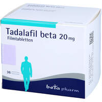 Tadalafil beta 20mg Filmtabletten, 36 Stk., betapharm Arzneimittel GmbH