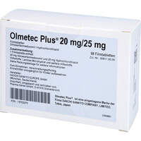 OLMETEC Plus 20 mg/25 mg Filmtabletten, 98 st, Pharma Gerke Arzneimittelvertriebs GmbH