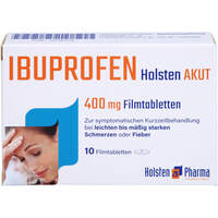 Ibuprofen Holsten akut 400 mg Filmtabletten, 10 Stk., Holsten Pharma GmbH