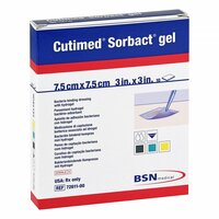 CUTIMED Sorbact Gel Kompressen 7.5x7.5 cm, 10 st, B2b Medical GmbH