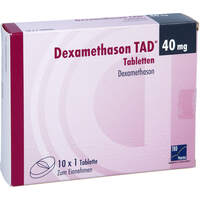 Dexamethason TAD 40mg Tabletten, 10 Stk., TAD Pharma GmbH