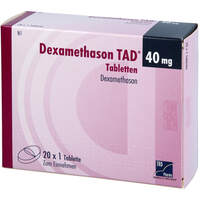 Dexamethason TAD 40mg Tabletten, 20 Stk., TAD Pharma GmbH