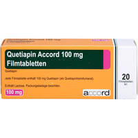 Quetiapin Accord 100mg Filmtabletten, 20 Stk., Accord Healthcare GmbH