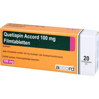 Quetiapin Accord 100mg Filmtabletten, 20 Stk., Accord Healthcare GmbH