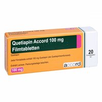 Quetiapin Accord 100mg Filmtabletten, 20 Stk., Accord Healthcare GmbH