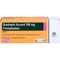 Quetiapin Accord 100mg Filmtabletten, 50 Stk., Accord Healthcare GmbH