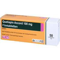Quetiapin Accord 100mg Filmtabletten, 50 Stk., Accord Healthcare GmbH