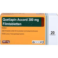 Quetiapin Accord 300mg Filmtabletten, 20 Stk., Accord Healthcare GmbH
