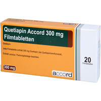 Quetiapin Accord 300mg Filmtabletten, 20 Stk., Accord Healthcare GmbH